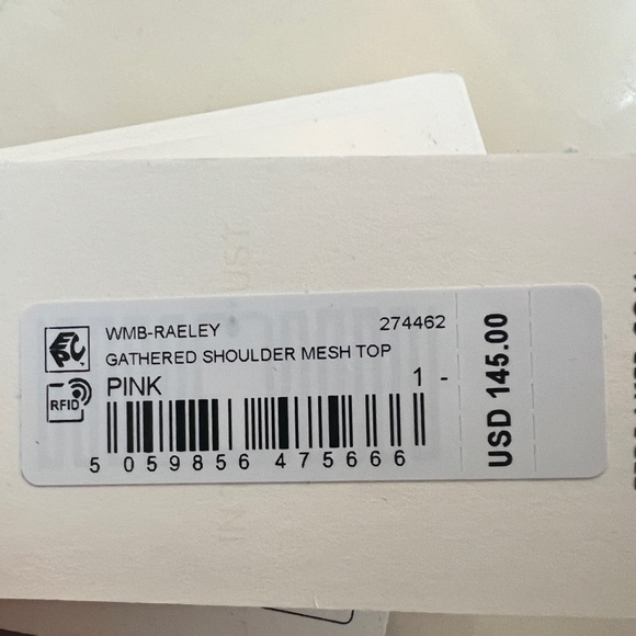 New! Ted Baker gathered shoulder mesh top new collection Ted baker size 1 - Picture 9 of 10